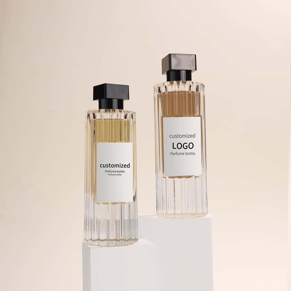 Wholesale High-quality Round Glass Empty Perfume Bottle Perfume Bottle with Box Custom logo 30ml 50ml 100ml